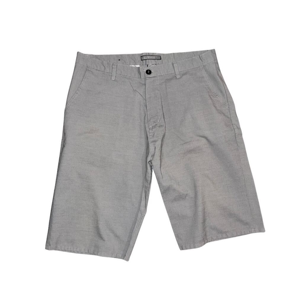 Elixir Men Chino Shorts Gray Pockets lightweight comfort Size 38 Casual Everyday